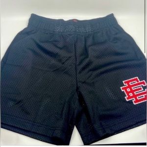 Eric Emmanuel shorts; brand new condition; small; black/red